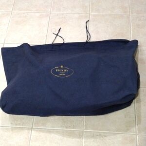 Prada Milano 100% Cotton - Blue Big Storage Dust Bag Dustbag 39.5 x 26-inches